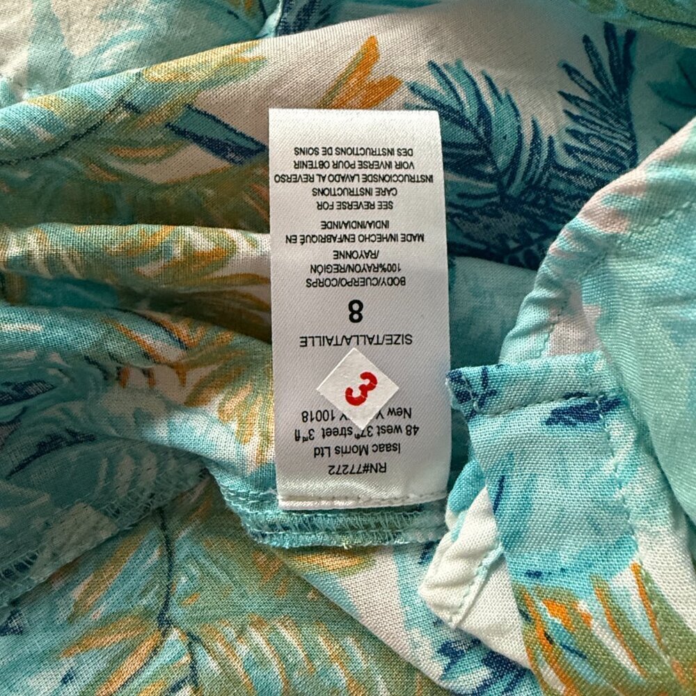 Youth Boy's 8 Tommy Bahama Woven Button-Down Shirt - Picture 6 of 6